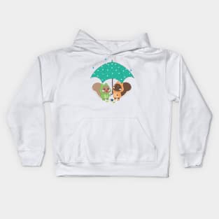 Squirrel Rainy day Kids Hoodie